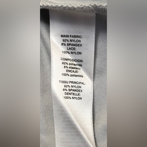 Chicos Silver Foil Lace Contemporary Basic Knit Tank Top Size 1 Small - Picture 8 of 16